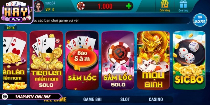 Nhiều game hot được sảnh tổ chức cá cược