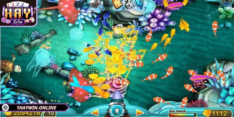 Kho sinh vật biển khi bắn cá HAYWIN cực phong phú